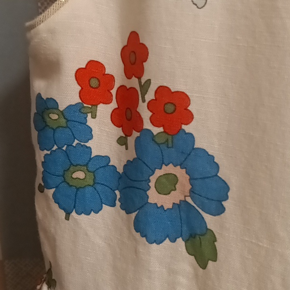 FINAL PRICE Mini Boden white multi-colored floral print dress - Picture 13 of 15